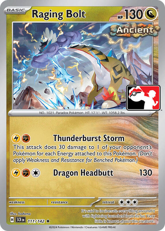 Raging Bolt 111/142 from Prize Pack Series Cards
