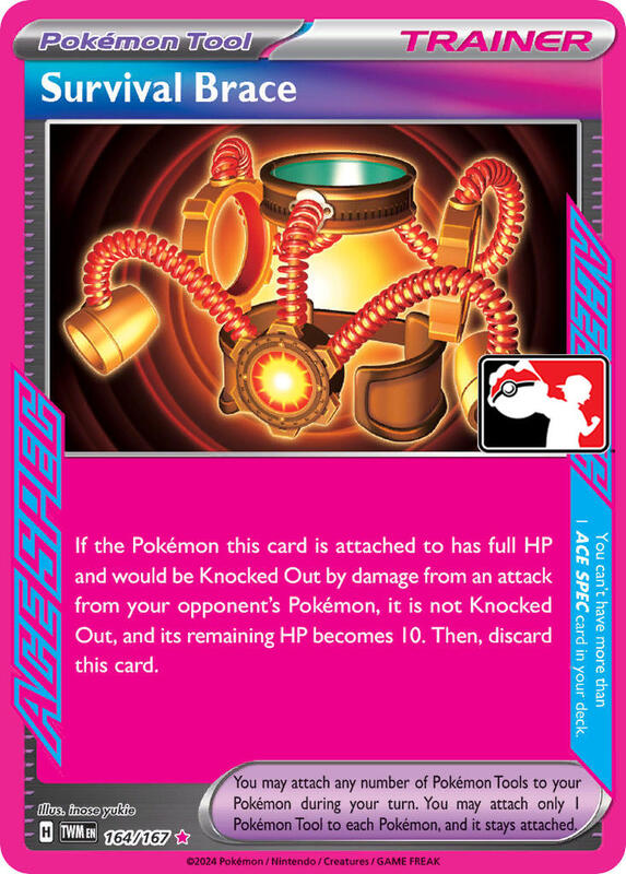 Survival Brace 164/167 from Prize Pack Series Cards