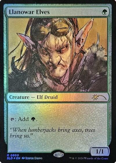 Llanowar Elves 0800 Rainbow Foil