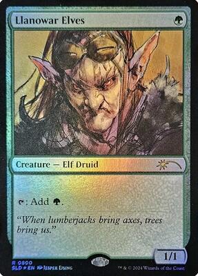 Llanowar Elves (0800) (Rainbow Foil) #800 – Secret Lair Drop Series (Rare)