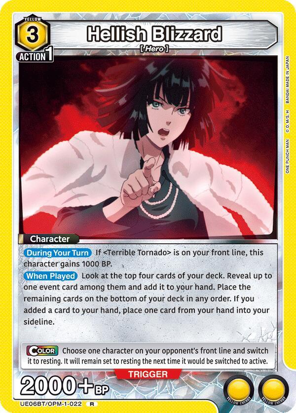 Hellish Blizzard (022) - UE06BT: One Punch Man - Union Arena
