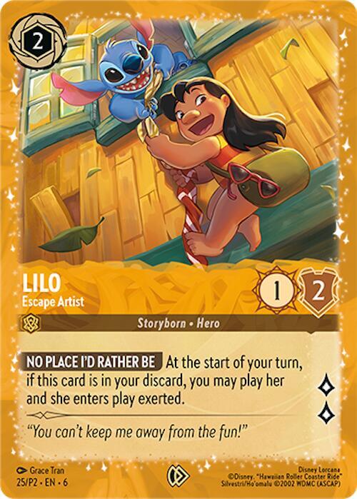 Lilo - Escape Artist - Disney Lorcana Promo Cards - Disney Lorcana