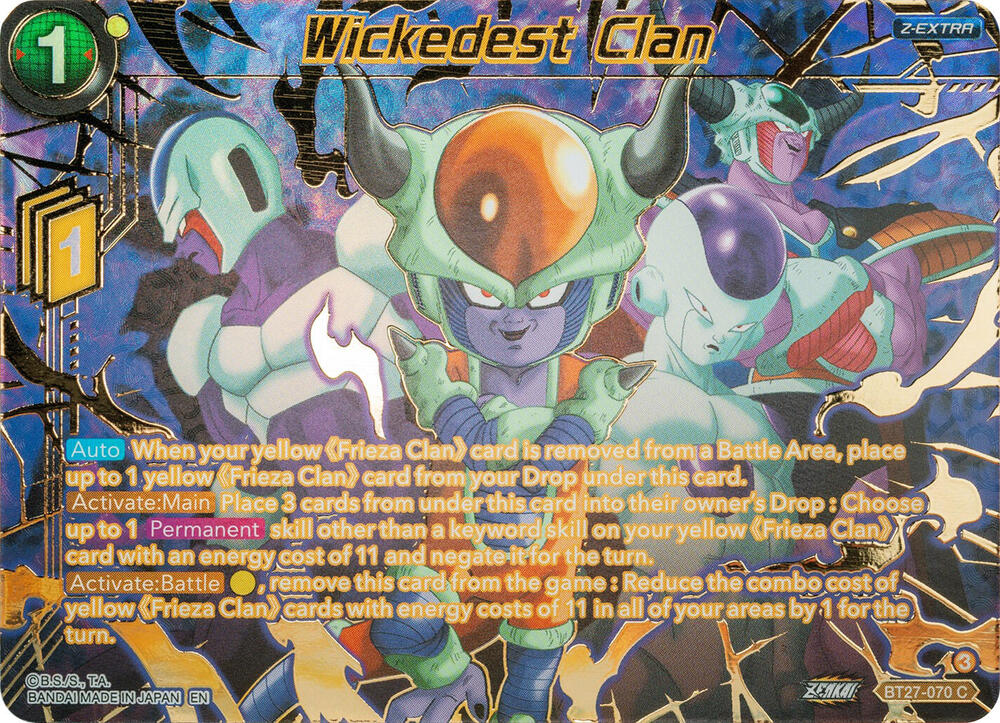 Wickedest Clan (Gold-Stamped) - History of Z - Dragon Ball Super