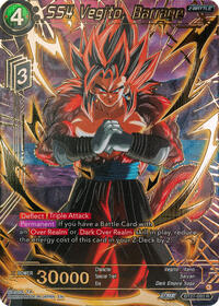 SS4 Vegito, Barrage (Gold-Stamped) card art