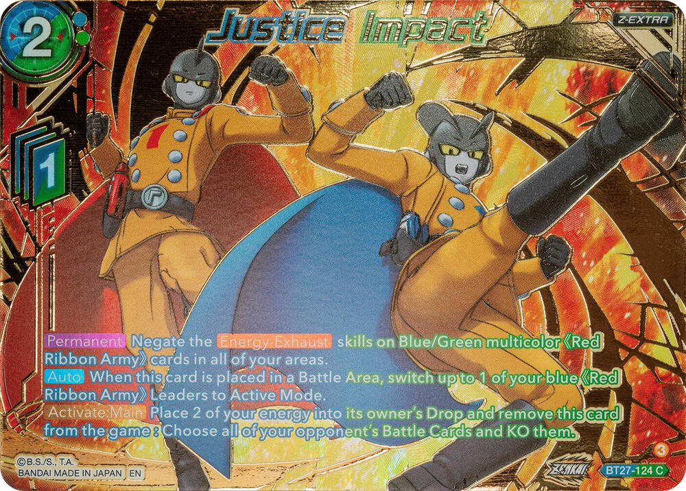 Justice Impact (Gold-Stamped) - History of Z - Dragon Ball