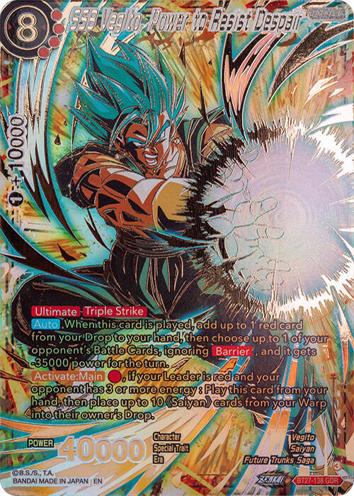 SSB Vegito, Power to Resist Despair (GDR) - History of Z - Dragon