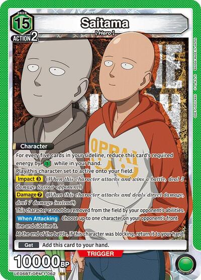 Saitama (062) UE06BT: One Punch Man card price