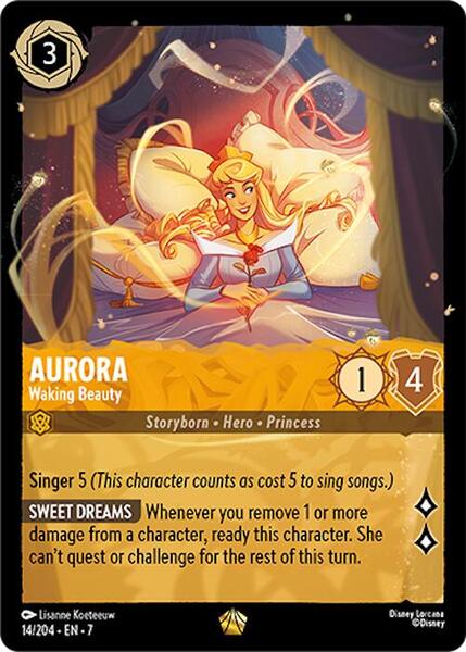 LORCANA オーロラ Lorcana COLD FOIL Aurora - Dreaming Guardian - The First