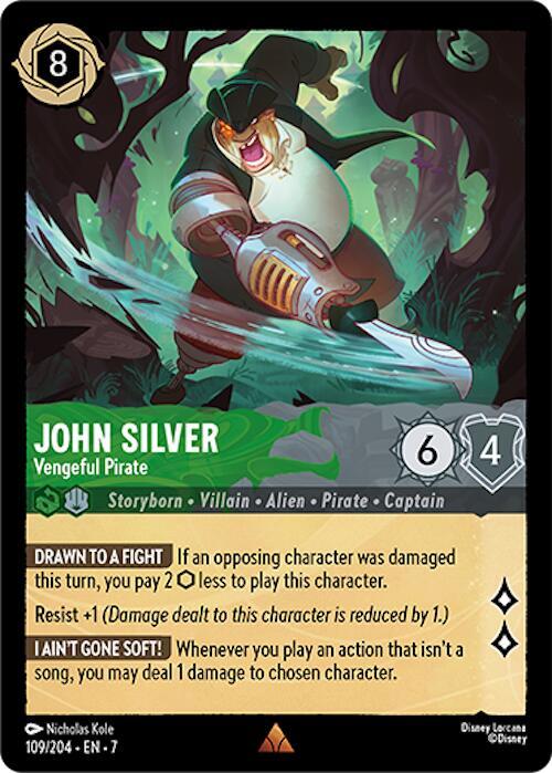 John Silver - Vengeful Pirate - Archazia's Island - Disney Lorcana