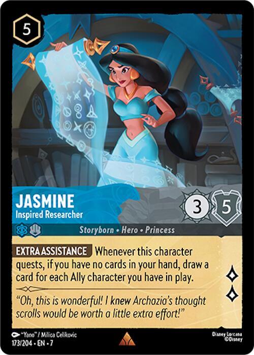 Jasmine - Inspired Researcher - Archazia's Island - Disney Lorcana