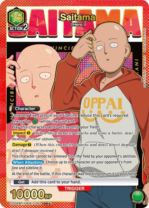 Saitama (062) (SR*) - UE06BT: One Punch Man - Union Arena