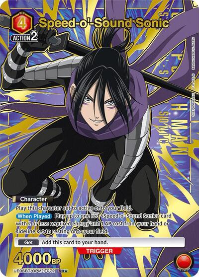 Speed-o'-Sound Sonic (072) (SR*) UE06BT: One Punch Man card price