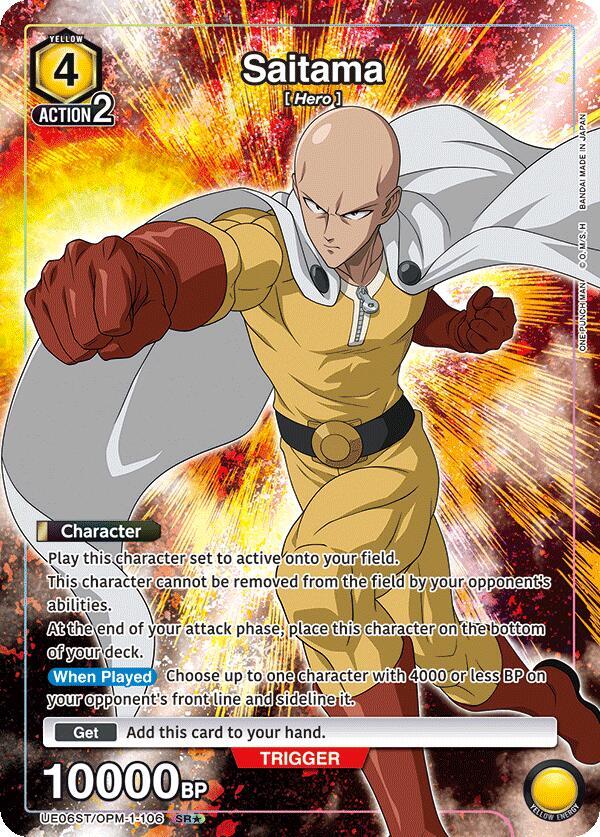 Saitama (106) (SR*) - UE06ST: One Punch Man Starter Deck - Union