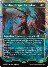 Sarkhan, Dragon Ascendant (0413) (Showcase) (Halo Foil) | Finch and Sparrow  Games