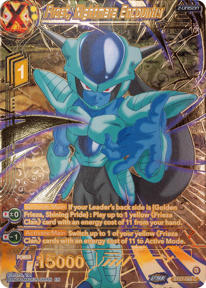 Frost, Nightmare Encounter (Gold-Stamped) - History of Z - Dragon