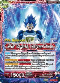 Vegeta // SSB Vegeta, Saiyan Pride card art