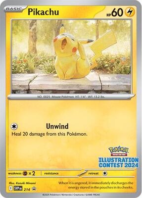 PSAピカチュウ　ILLUSTRATION CONTEST 2024 Pikachu - 214 (Illustration Contest 2024) - SV: Scarlet