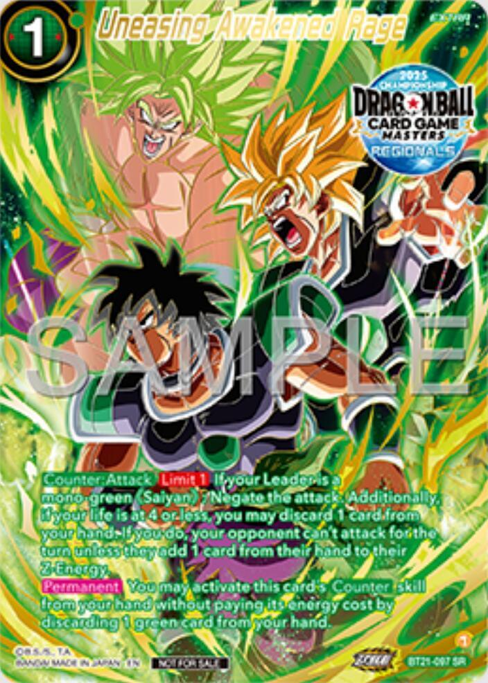 Uneasing Awakened Rage (Alt-Art Card) - Promotion Cards - Dragon
