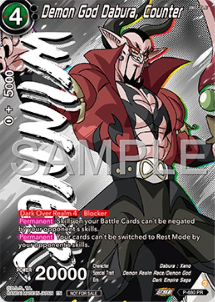 Demon God Dabura, Counter (Zenkai Series Tournament Pack Vol.11