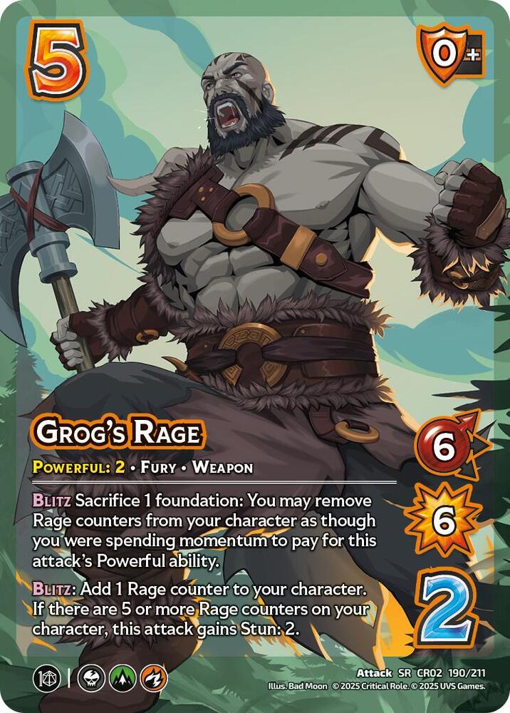 Grog's Rage - Critical Role: Heroes of Exandria - UniVersus - TCGplayer.com