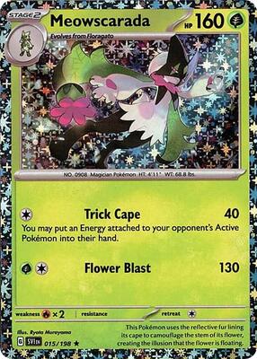 Meowscarada - 015/198 (Sparkle Holo)