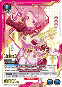 Lisbeth (048) (R**) - UE07BT: Sword Art Online - Union Arena card