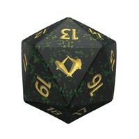 Magic: The Gathering Tarkir: Dragonstorm Spindown Die (Black) · Wizards of the Coast Dice