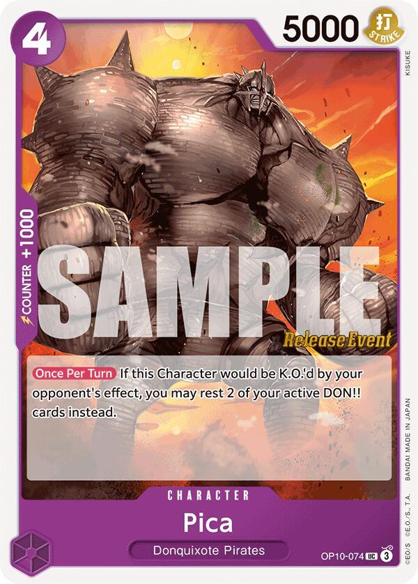 Pica - Royal Blood Release Event Cards - One Piece Card Game