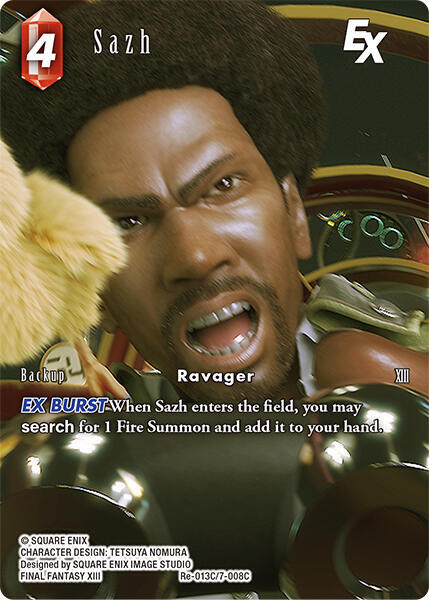 mtg final fantasy sazh Katzroy [472] [Extended Art] [FINAL FANTASY] [Foil]  Face to Face Games Whenever Sazh Katzroy attacks Sazh EX (Full Art) -