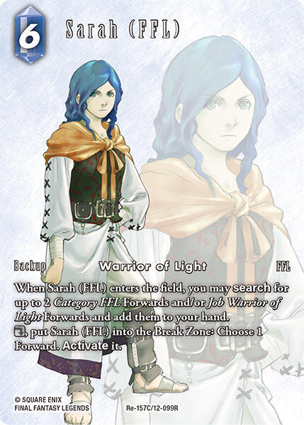 Sarah (FFL) (Full Art) - Legacy Collection - Final Fantasy TCG -  TCGplayer.com