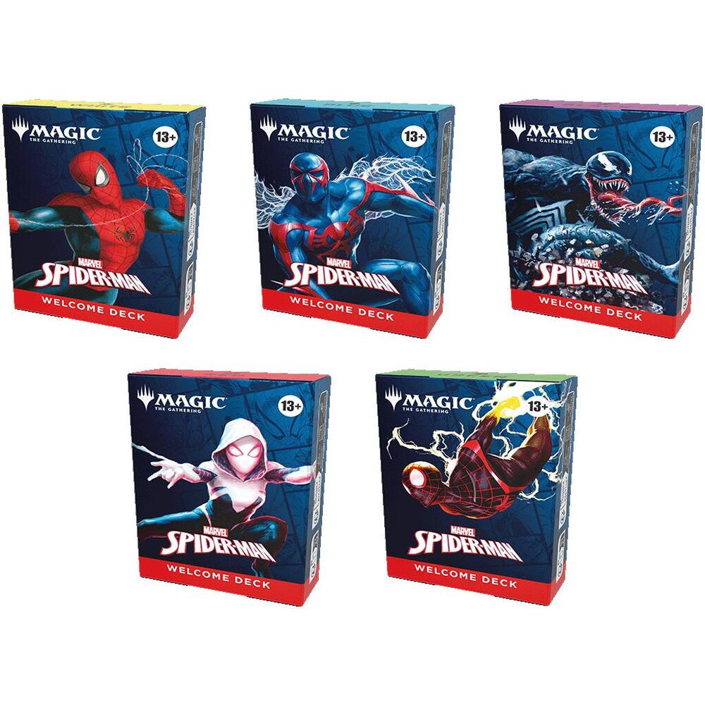 mtg スパイダーマン ウェルカムデッキ 5個セット spm スパイダーマン