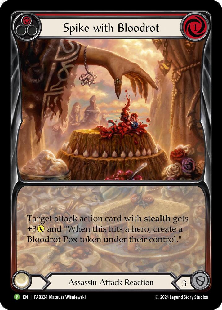 【FaB】Spike with Bloodrot プロモ Spike with Bloodrot - FAB324 - Flesh and Blood: Promo Cards