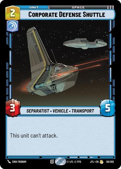 Corporate Defense Shuttle