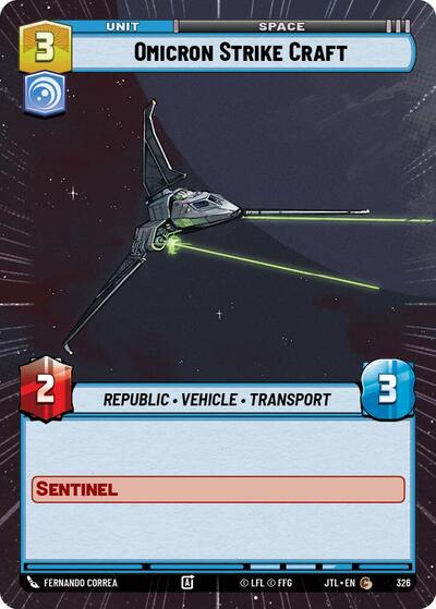Omicron Strike Craft Hyperspace