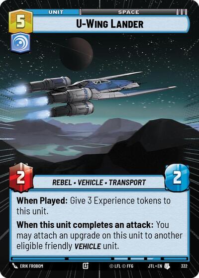 U Wing Lander Hyperspace