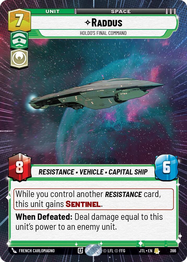 Raddus 366 card