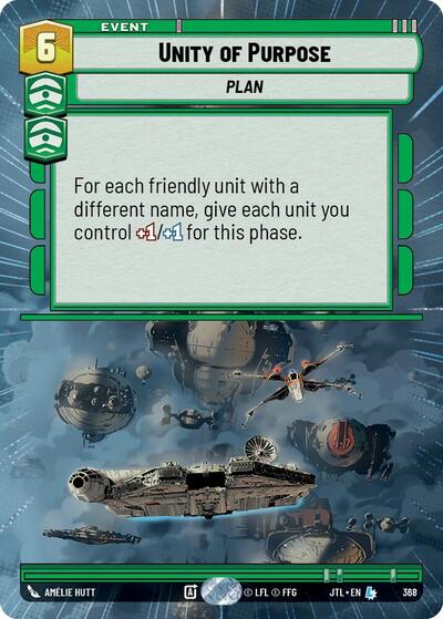 Unity of Purpose (Hyperspace) Jump to Lightspeed Legendary Star Wars Unlimited card — value and price