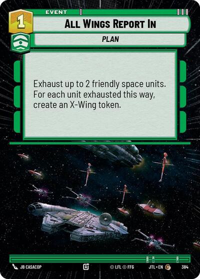 All Wings Report In Hyperspace
