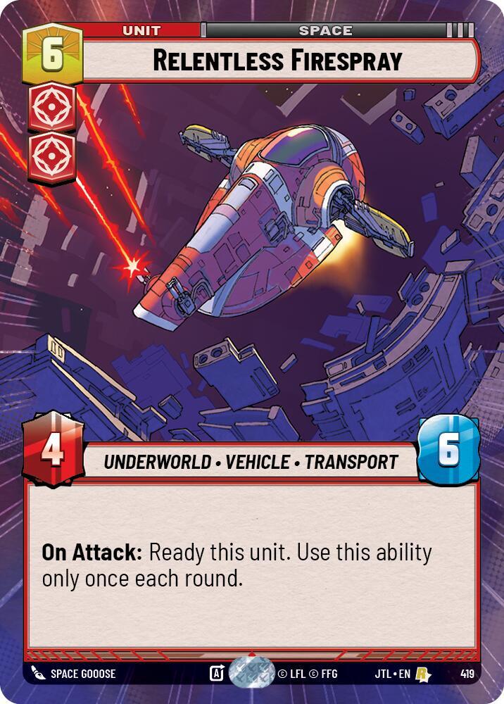Relentless Firespray (Hyperspace)