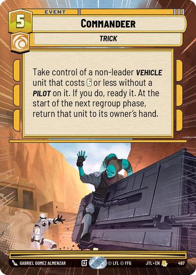 Commandeer (Hyperspace) Jump to Lightspeed card price