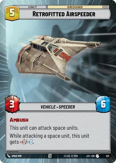 Retrofitted Airspeeder Hyperspace