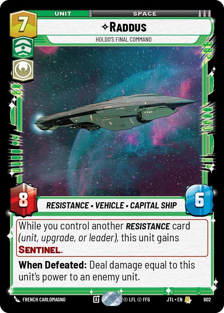 Raddus 602 card