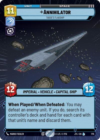 Annihilator - Tagge's Flagship (Hyperspace Foil) Jump to Lightspeed card price