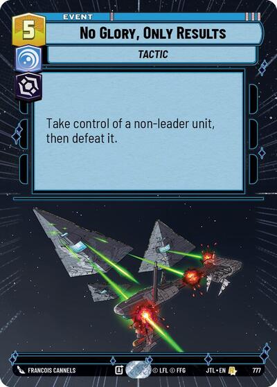 No Glory, Only Results (Hyperspace Foil) Jump to Lightspeed card price