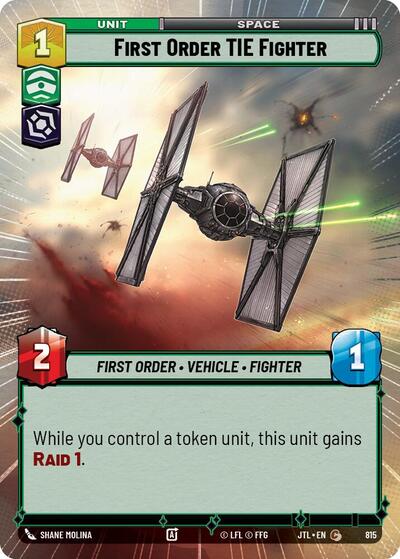 First Order TIE Fighter Hyperspace Foil