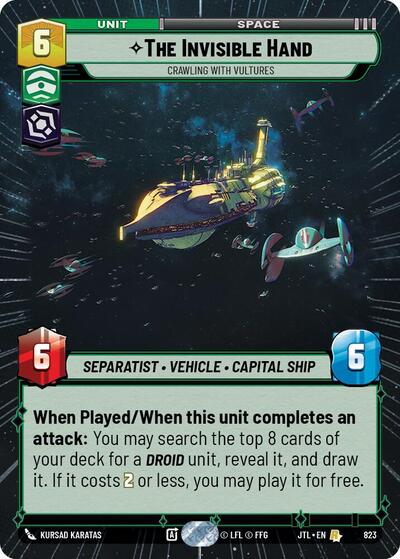 The Invisible Hand Crawling With Vultures Hyperspace Foil