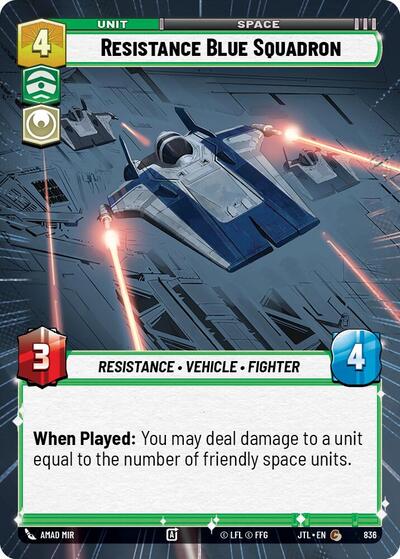 Resistance Blue Squadron Hyperspace Foil