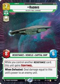 Raddus - Holdo's Final Command (Hyperspace Foil)