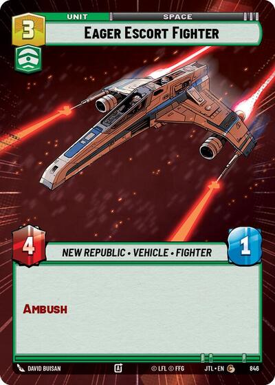Eager Escort Fighter (Hyperspace Foil) Jump to Lightspeed card price