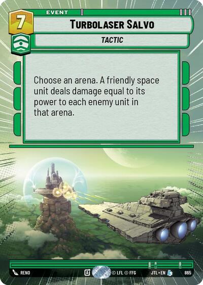 Turbolaser Salvo (Hyperspace Foil) Jump to Lightspeed card price